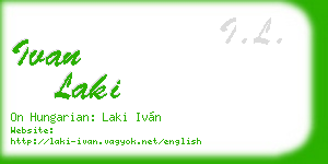 ivan laki business card