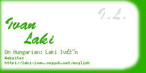 ivan laki business card